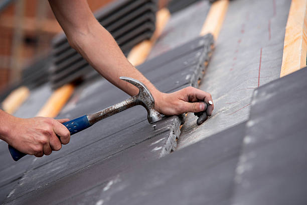 Roofing services in Collin County crew replacing shingles on Plano area home